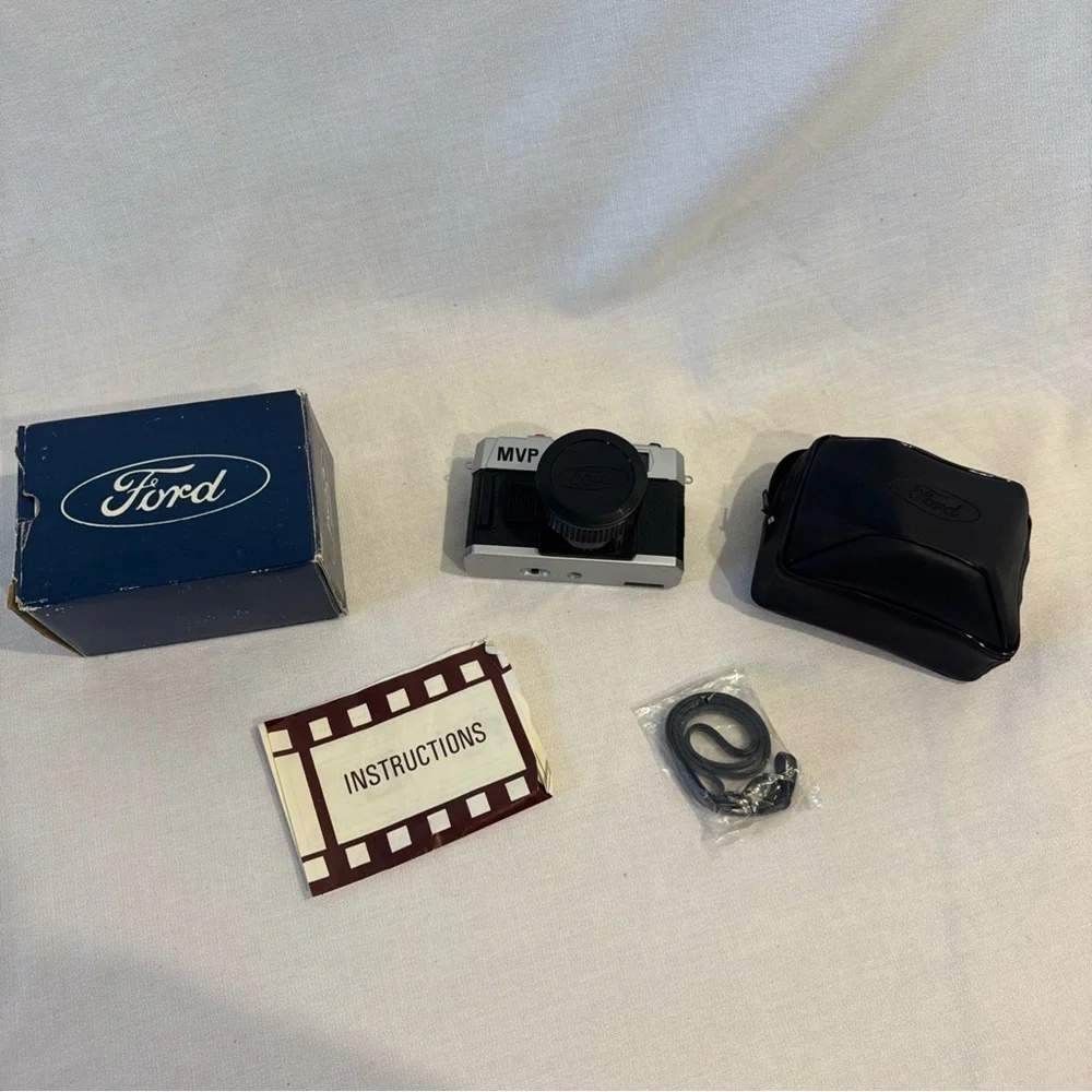 FORD Collectors MVP Promo Advertising 35MM Film Camera with Case - NEW IN BOX